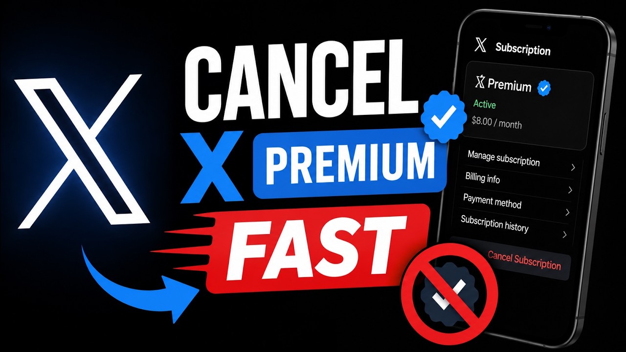 How to Cancel X Premium Subscription (Step-by-Step Guide 2026)| Fazle Rabbi