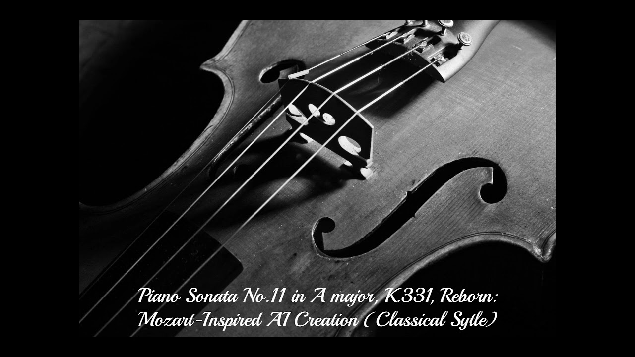 Piano Sonata No.11 in A major, K.331, Reborn: Mozart-Inspired AI Creation (Classical Sytle)