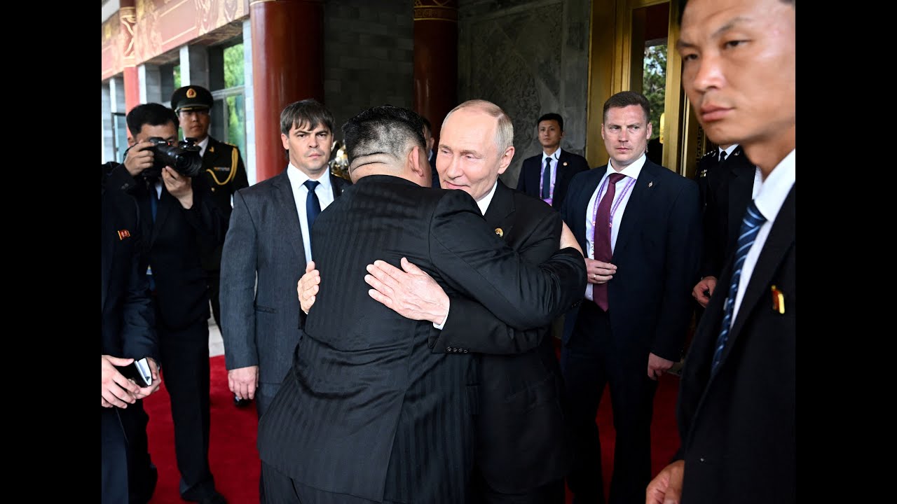 Putin and Kim hug as they bid farewell after Beijing meeting | REUTERS
