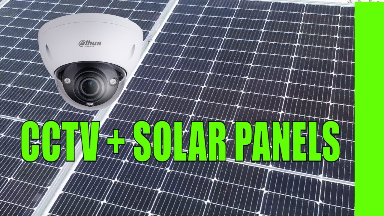 Cámaras de SEGURIDAD con PANELES SOLARES (instalación)