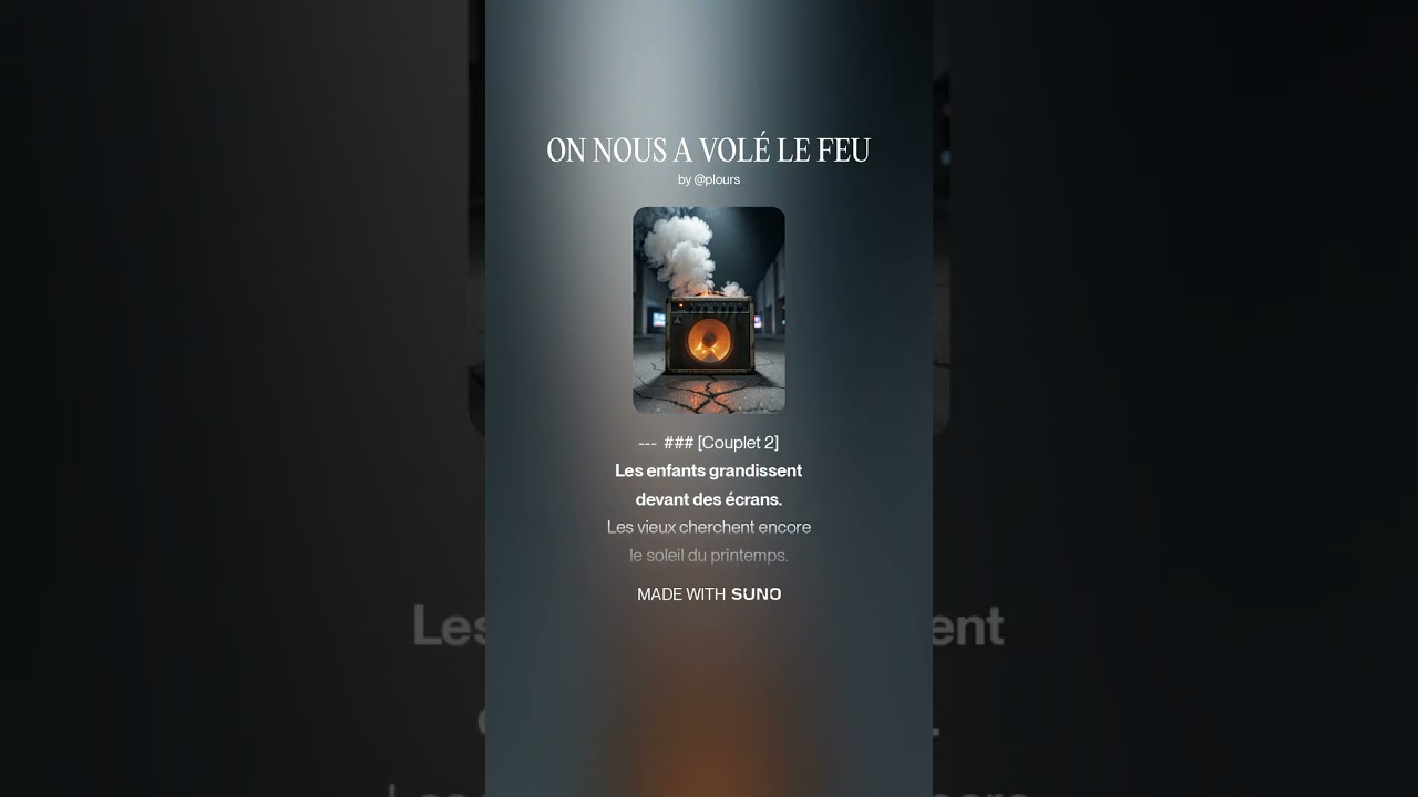 ON NOUS A VOL&Eacute; LE FEU