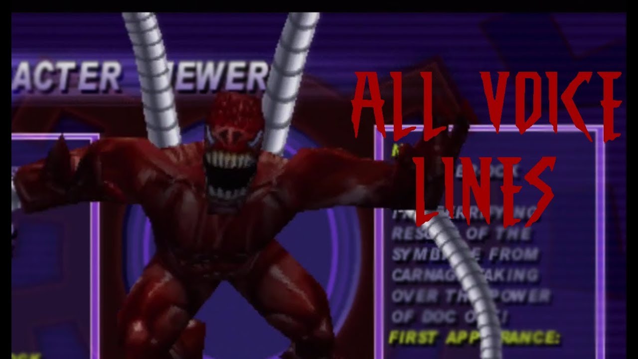 Spider-man 2000 - All Monster Ock voice lines