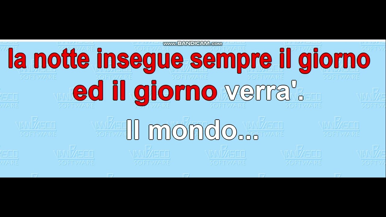 Jimmy Fontana   Il Mondo karaoke
