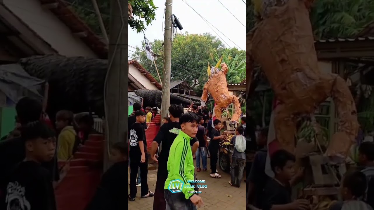 aksi arak arakan desa Kedung dawa#virall#cirebonvirall