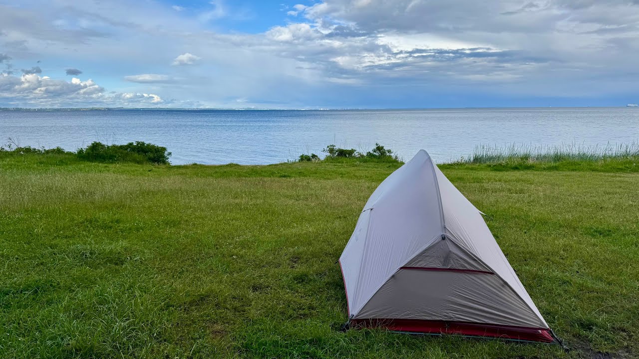 Allein campen in Dänemark - direkt am Strand, im Regen, Lagerfeuer - Trip 5