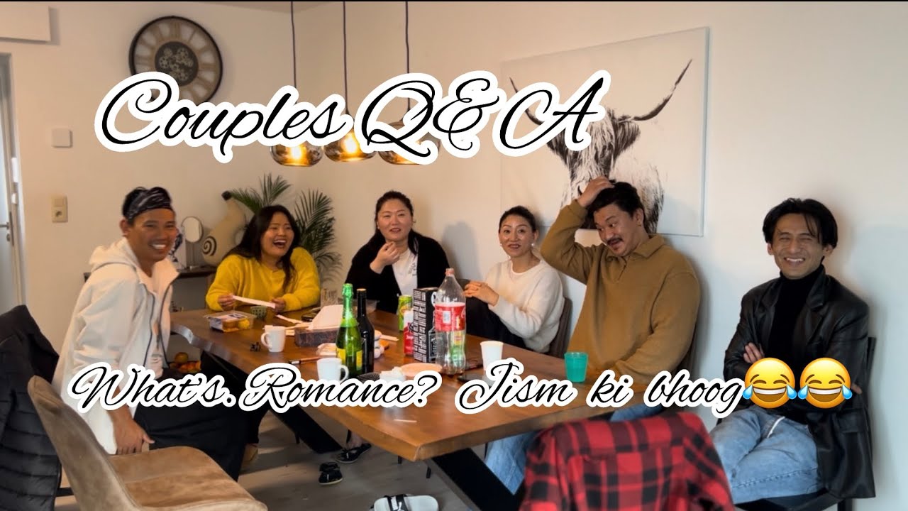 ཟ་ཚང་དྲི་བ་དྲི་ལན། COUPLE QUESTION & ANSWER// FUNNY QUESTION// TIBETAN VLOG// BELGIUM