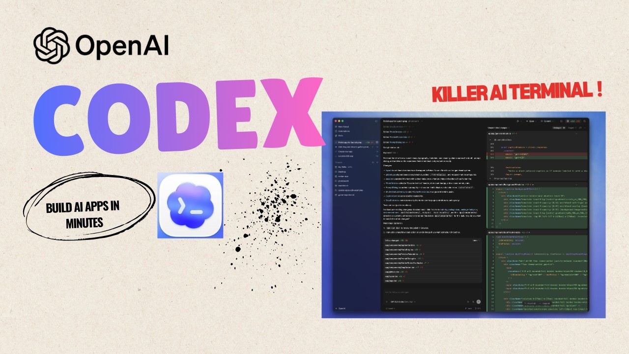 Build Full App in Minutes with OpenAI Codex | No Code AI Tutorial #ai  #nocode  #development