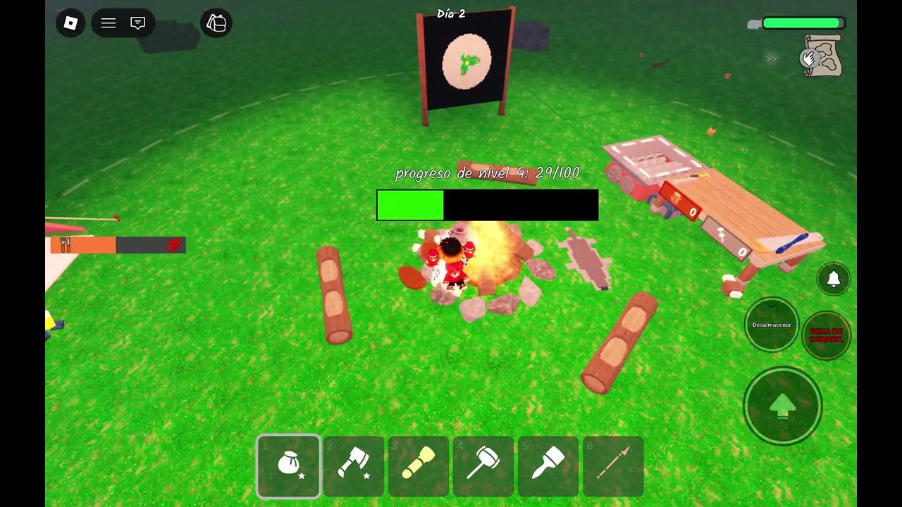 Jugando el modo dificil de 99 noches 😁