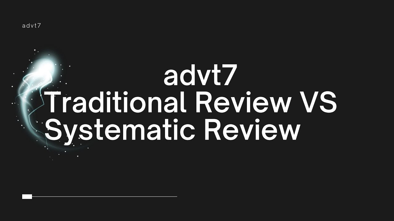 Research Journey Series: Traditional Vs Systematic Review ft, Dr Ishita