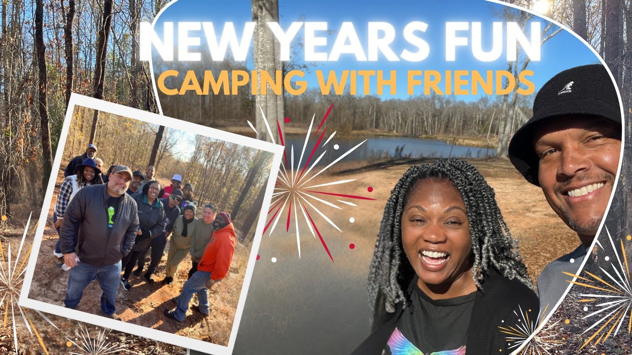 Ringing in the New Year with Friends Around the Campfire! 🎉