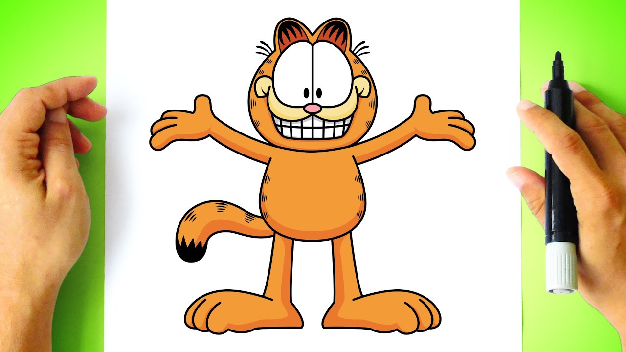 Como DESENHAR o GARFIELD - Cómo DIBUJAR a GARFIELD - fácil [ Drawing Tutorial ]