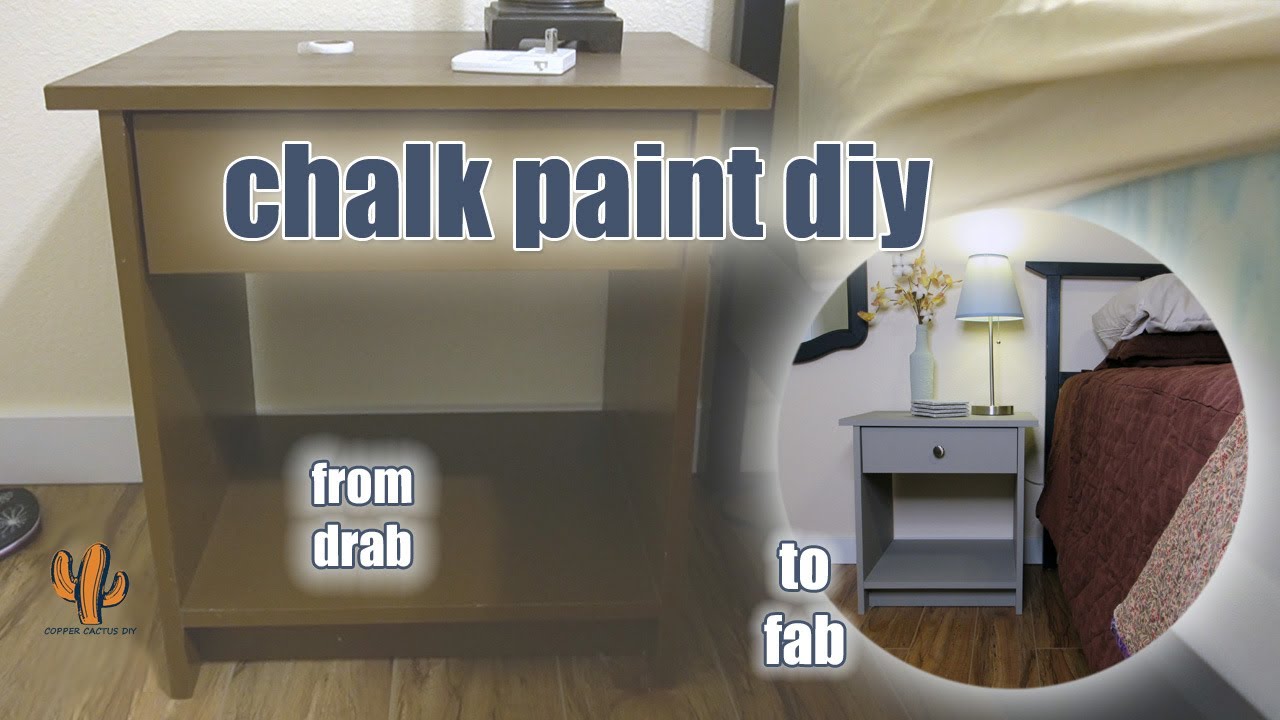 EASY FIRST FLIP! Painting a particle Board nightstand