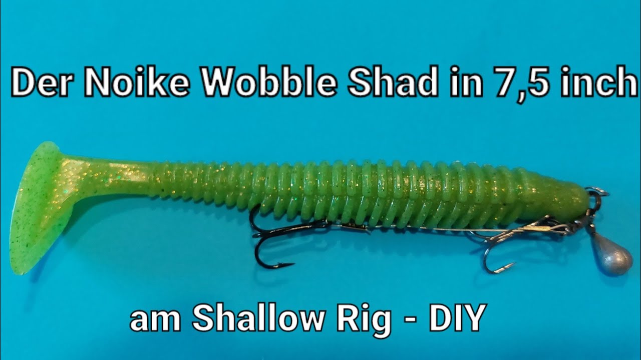 Noike Wobble Shad 7,5 am Shallow Rig, Japan Köder, Japan Baits, Hechtangeln, Raubfischangeln, DIY