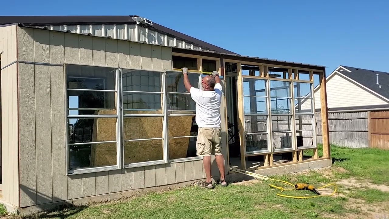 DIY Greenhouse Project 10x24!! This episode includes the Siding and Trim installation.