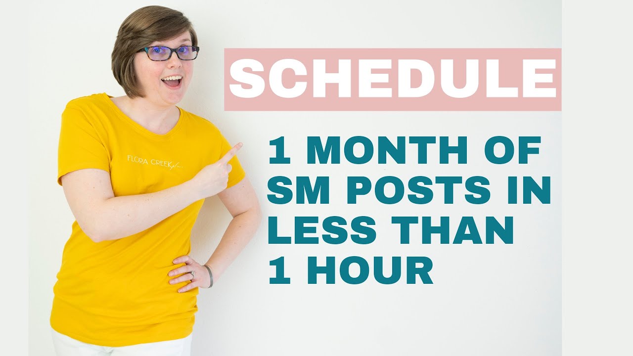 Plan and Schedule and ENTIRE MONTH of social media posts in less than 1 hour