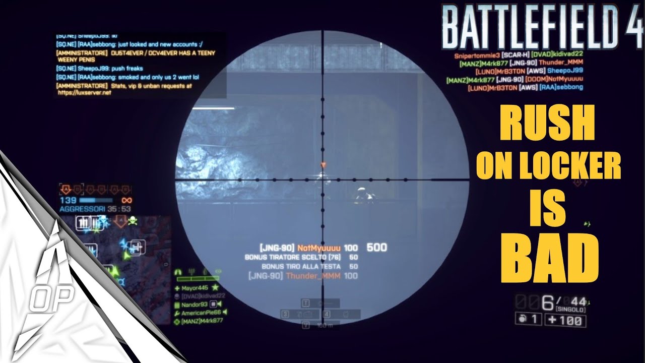 BF4 JNG-90 LOCKER OFFENSIVE RUSH _ BATTLEFIELD 4 PC GAMEPLAY [1440P 60FPS]