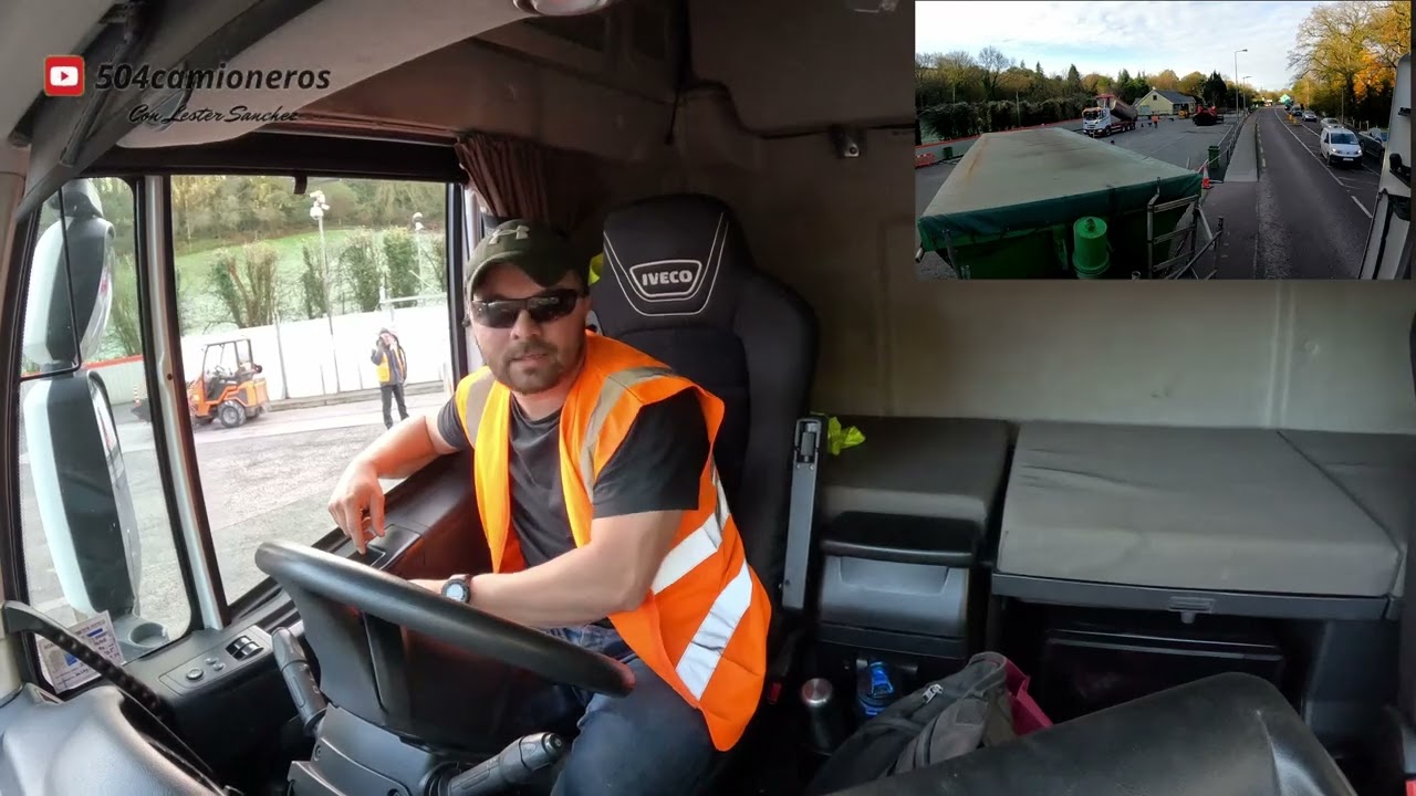 #TRABAJANDO COMO CHOFER EN IRLANDA# HOY NOS VAMOS A HACER UN PARKING DE ESTACION DE COMBUSTIBLE,