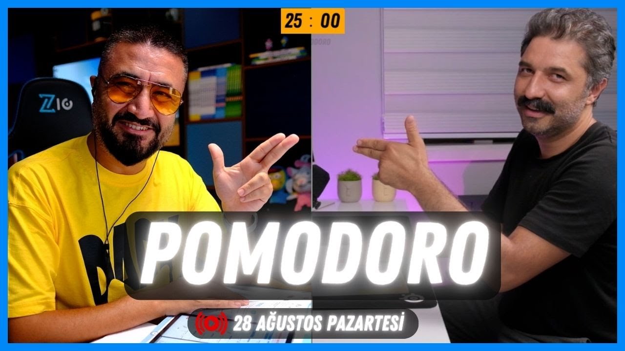 Birlikte Çalışıyoruz 1 -  @RüştüHocaileTürkçe 🔴POMODORO
