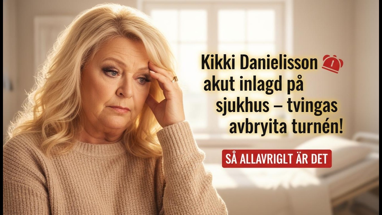Kikki Danielsson akut inlagd på sjukhus – tvingas avbryta turnén!