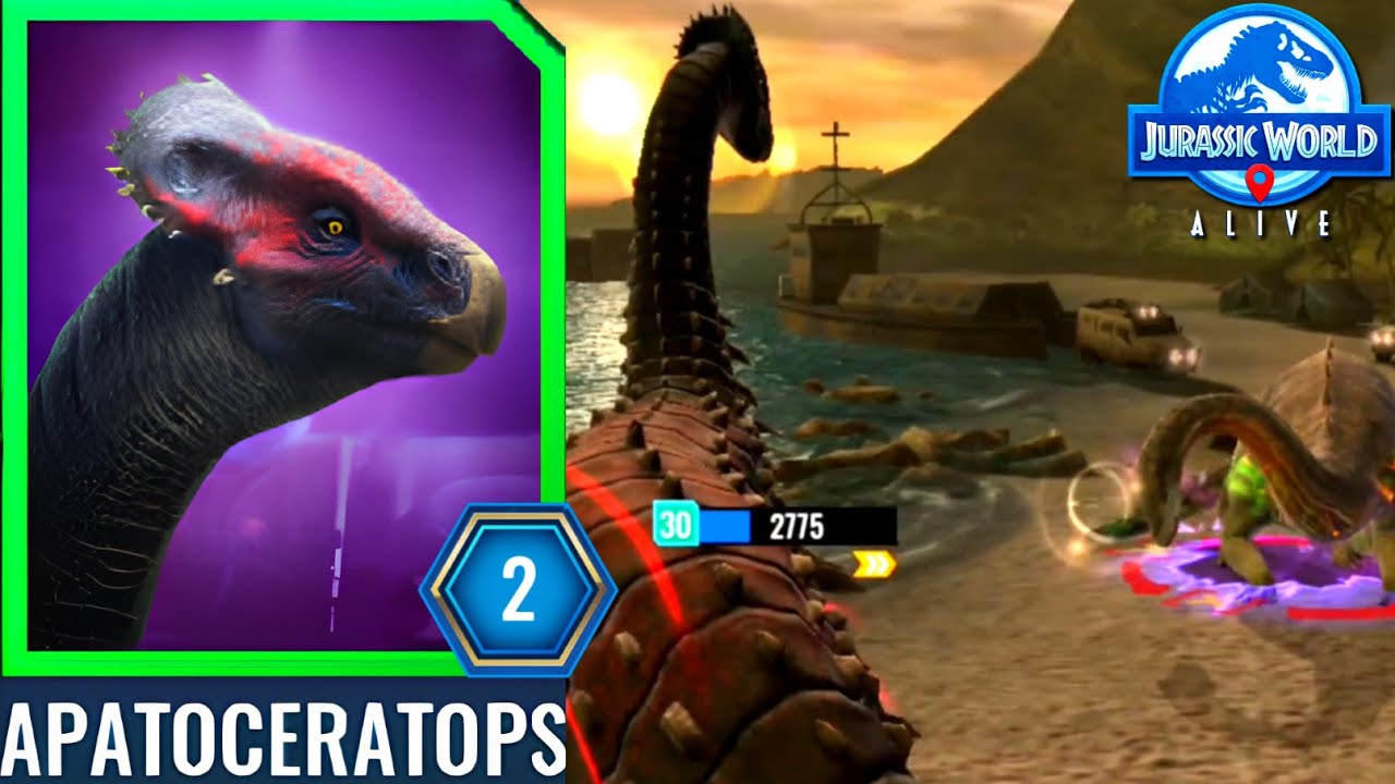 ET2 Apatoceratops in Action! First Look PVP | Jurassic World Alive