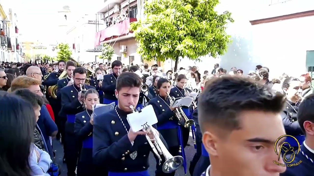 Recordando a la extinta Agrupación Musical de la Juncal el Lunes Santo de 2016 en el Tiro de Línea