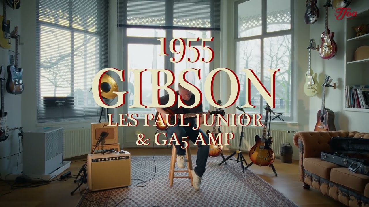 Gibson Les Paul Junior Sunburst 1955 & GA5 Amp 1955 Set played by Tom Punt | Demo