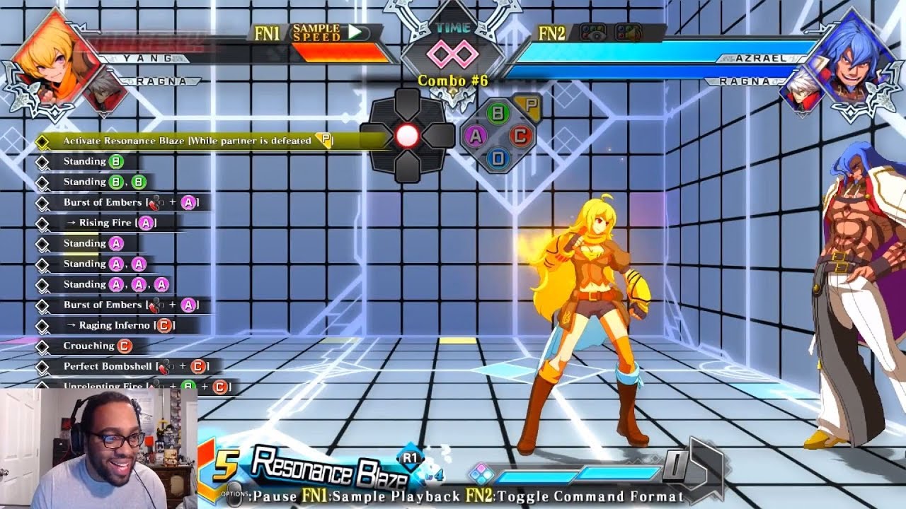 Learning Yang Xiao Long | Blazblue Cross Tag Battle