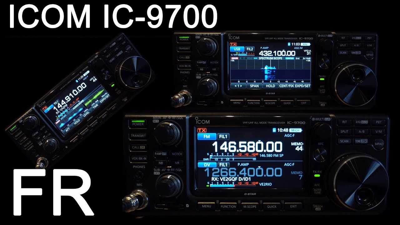 ICOM IC-9700 Évaluation et tour complet