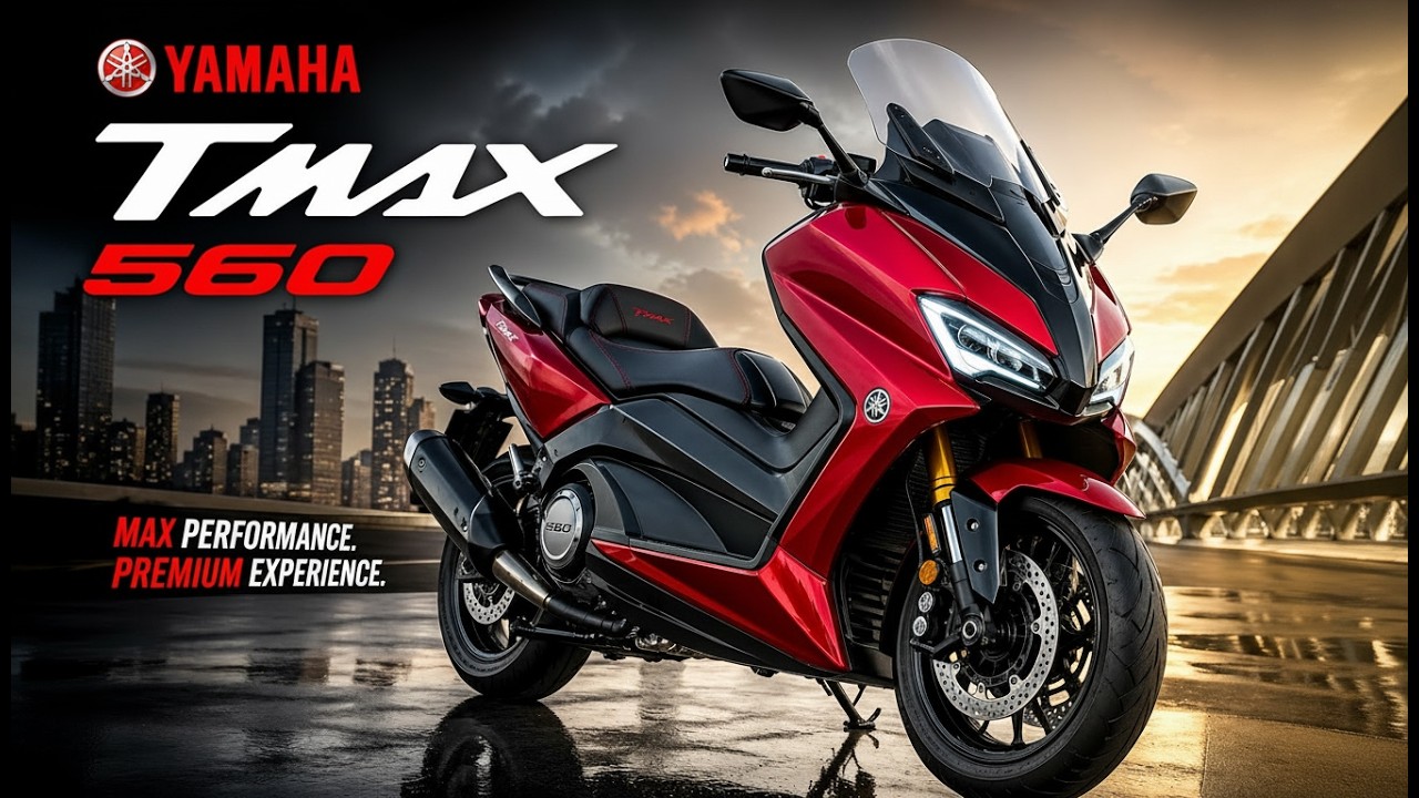 Yamaha TMAX 560 Rouge – Scooter Sport Ultime 2026 | Puissance, Style & Confort Incroyable!