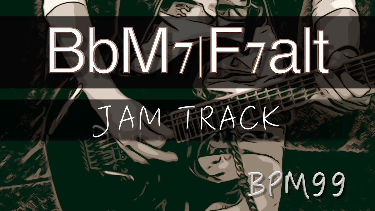 5 -1 Jam Backing Track (BbM7  F7alt) - F Altered Scale Practice