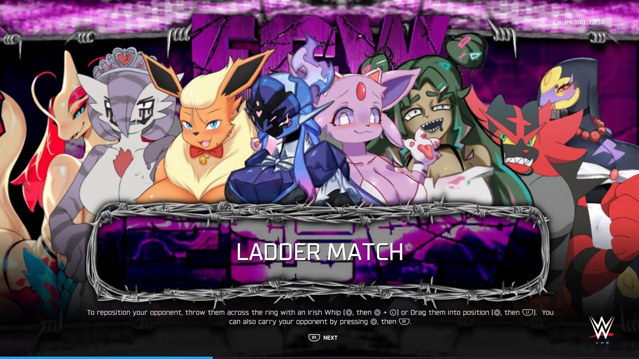 WWE 2K25 POKEMON LADDER MATCH
