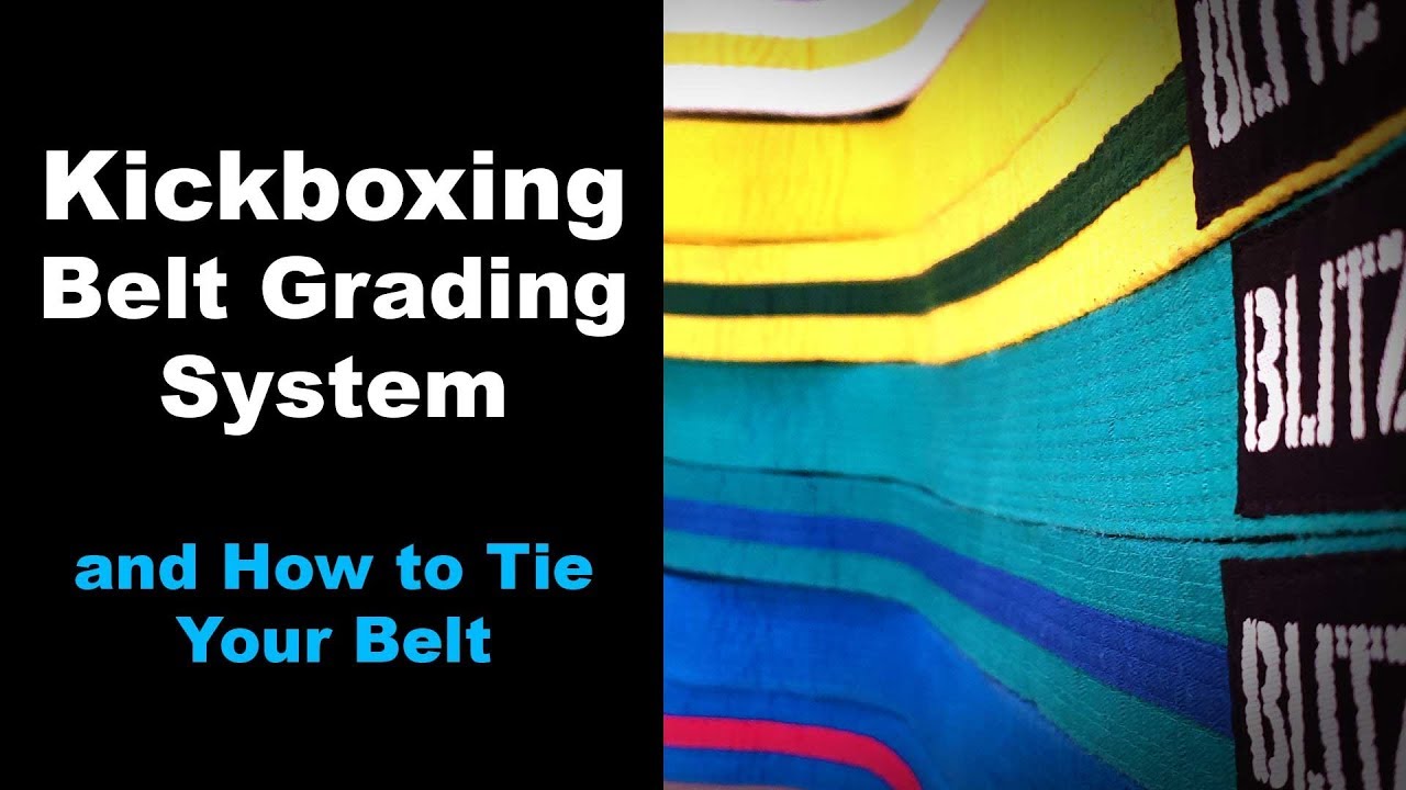 Kickboxing belt grading system and how to tie your belt