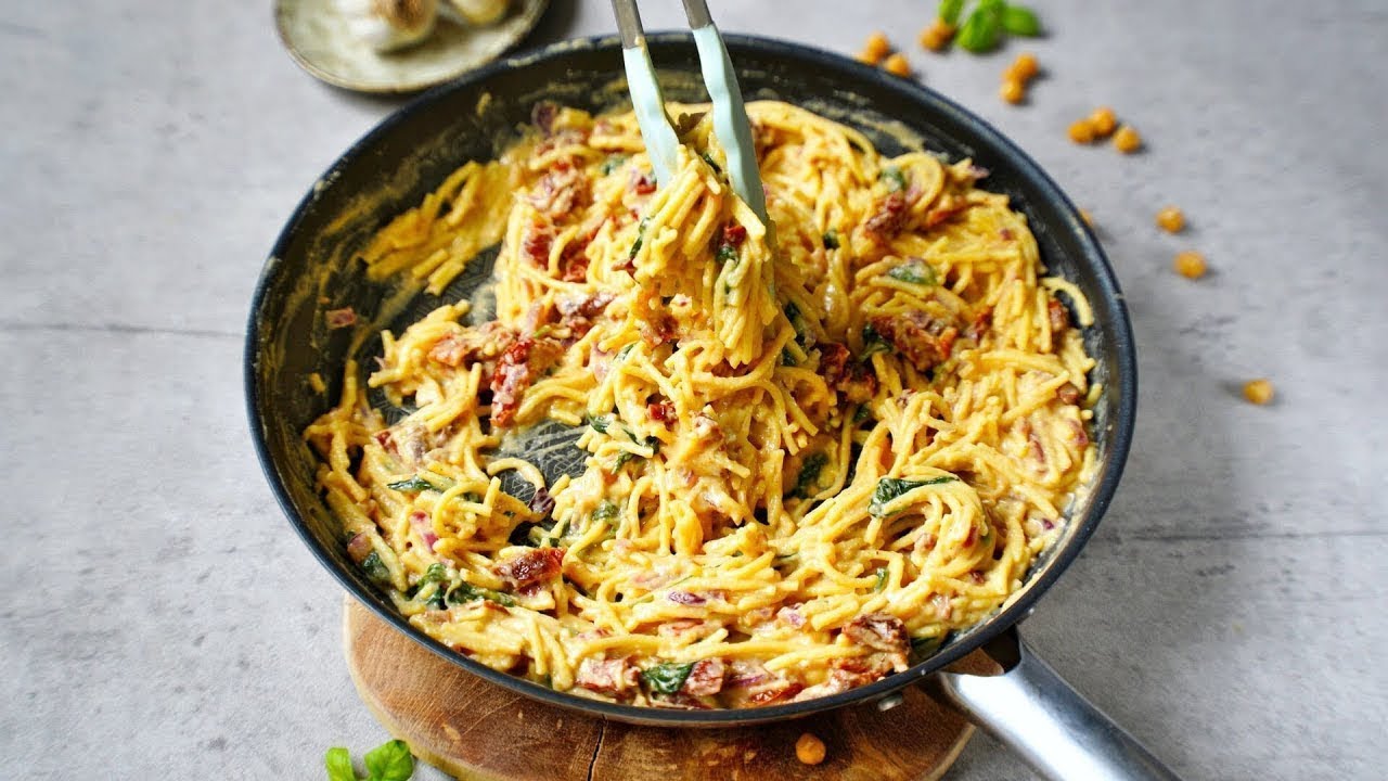 Паста с хумусом (быстро и просто)