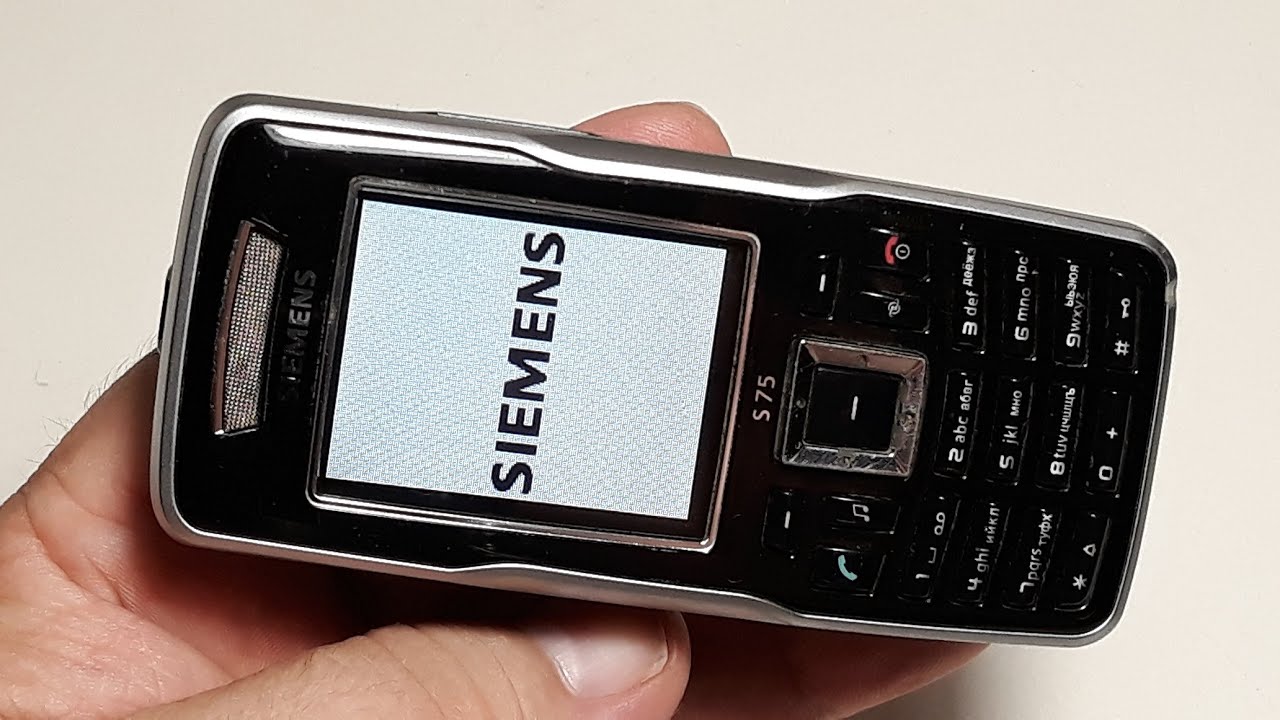Лакшери Ретро телефон Siemens S75 - отличный бизнес аппарат 2005 года строгий но с изящным дизайном