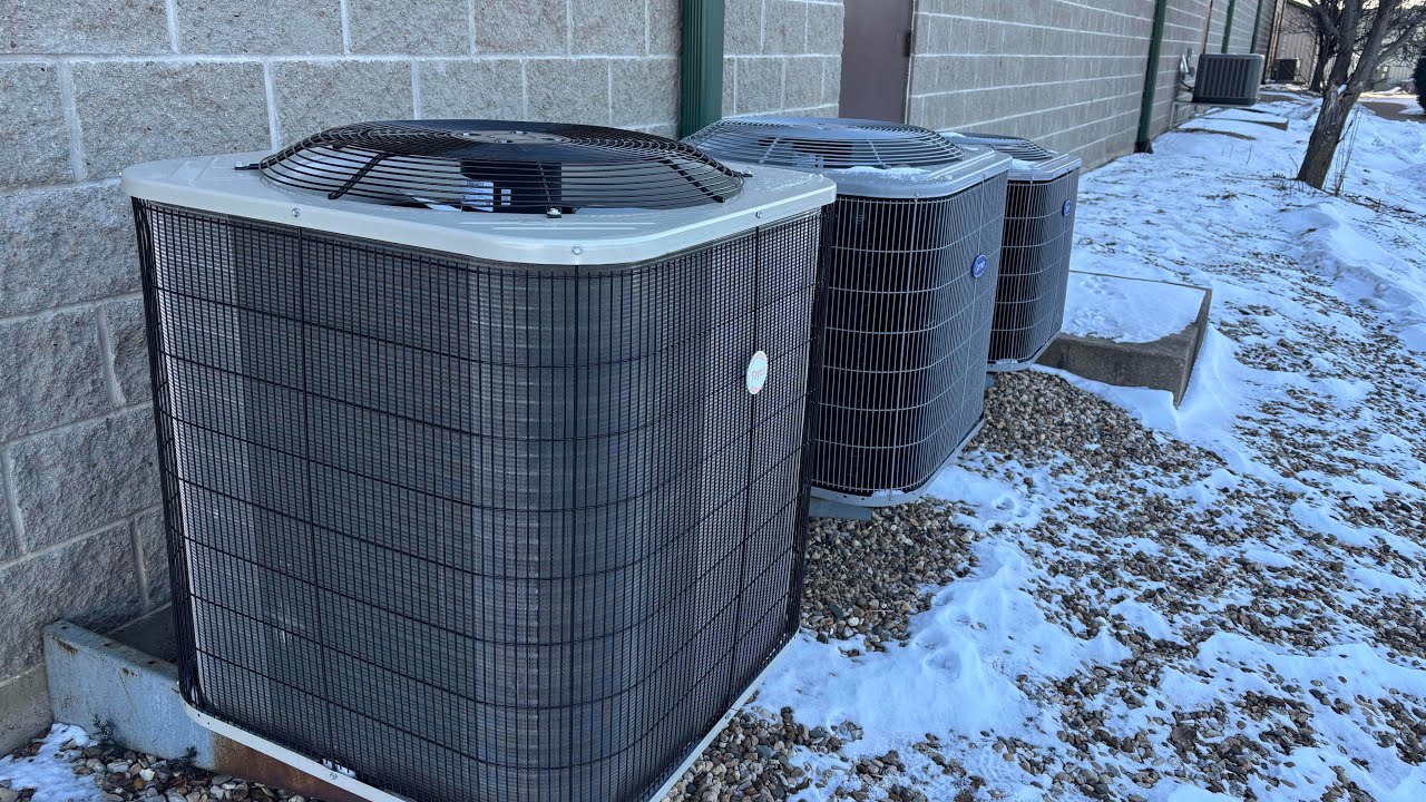 Several various Payne, Carrier, Rheem, and Ruud central air conditioners! (Not running)