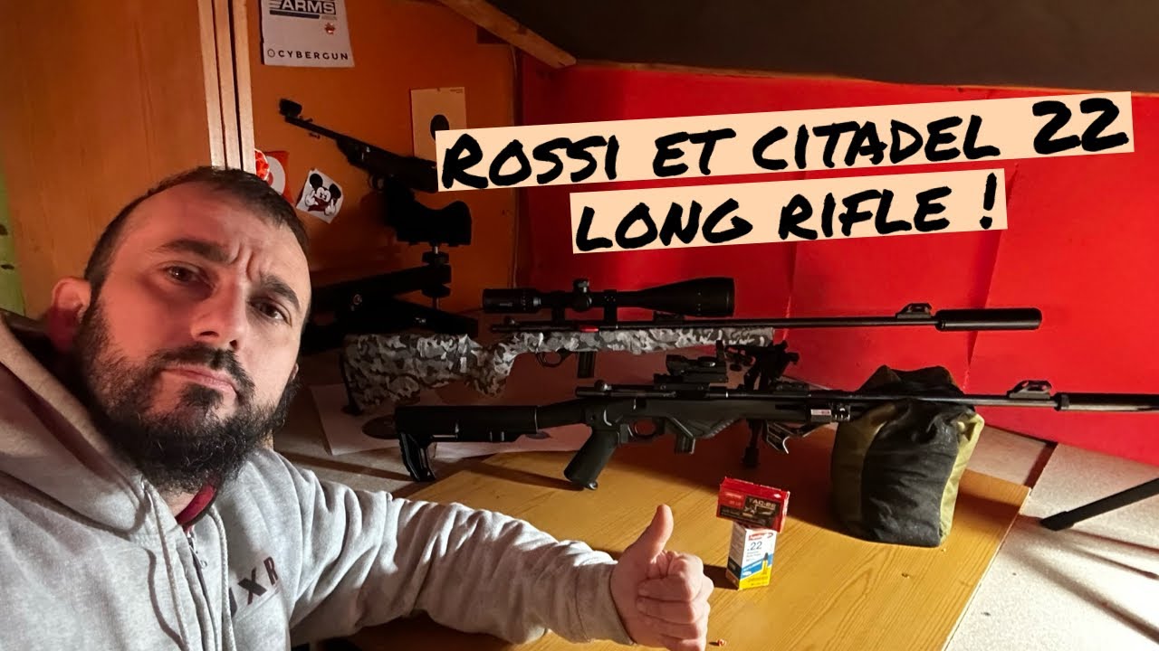 Rossi et Citadel  22 long rifle,  tir à 30 mètres sous la flotte !!