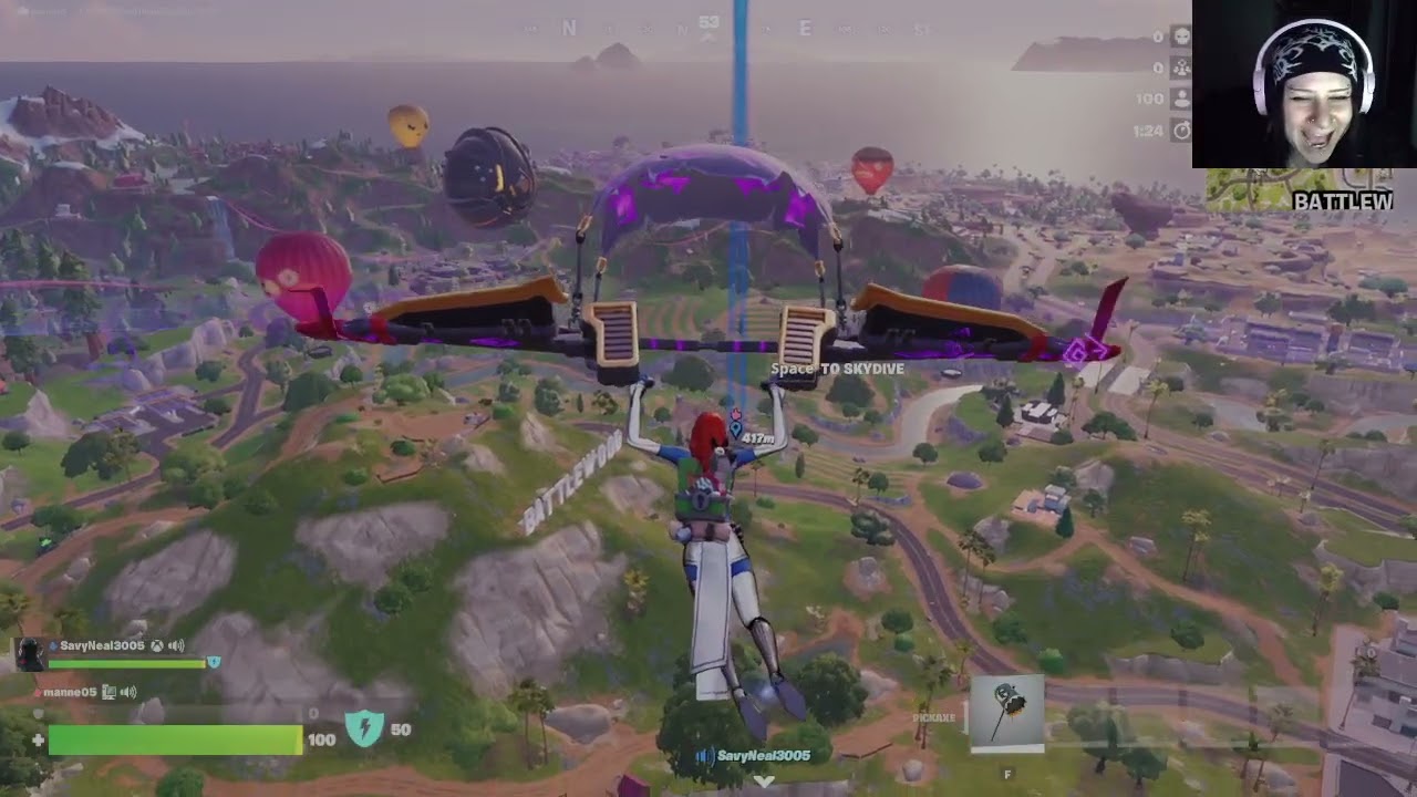 two wins in a rowww !!!!!! fortnite w/savyneal