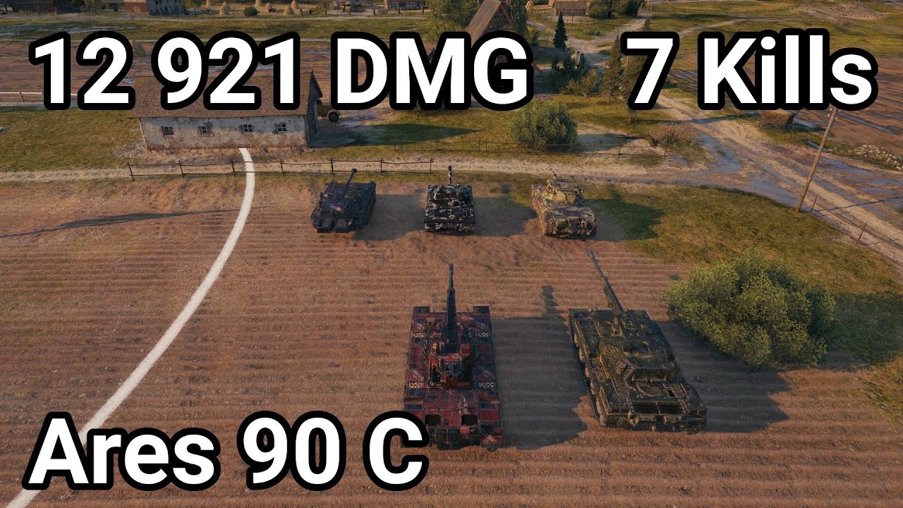 Ares 90 C - 12 921 damage / 7 kill / 1 590 blocked / 1 535 assist