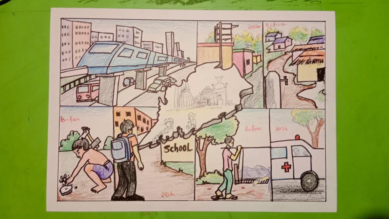 Mo swapna ra Odisha 2036 drawing competition school level