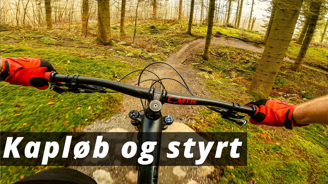 Bjerge Skov MTB rute - Kapløb og styrt i efteråret 2021