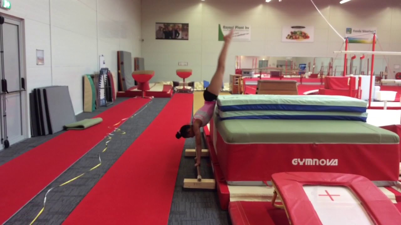 Cast handstand drills ~ GYMNASTICS TUTORIAL ~ Olessya Dadema ~