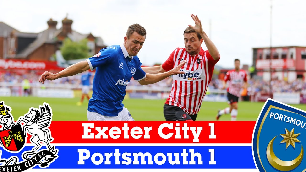 Exeter City 1-1 Portsmouth (9/8/14) - Sky Bet League 2 Highlights 2014/15