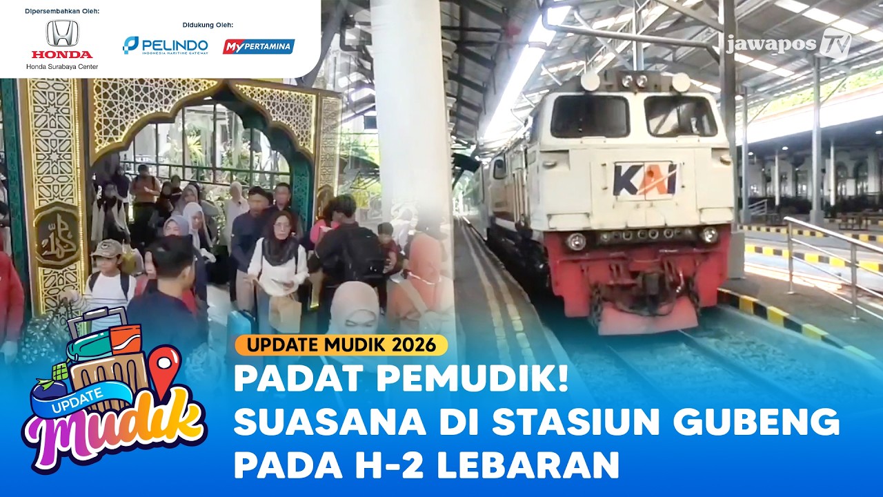 Pantauan Arus Mudik Stasiun Gubeng | Update Mudik