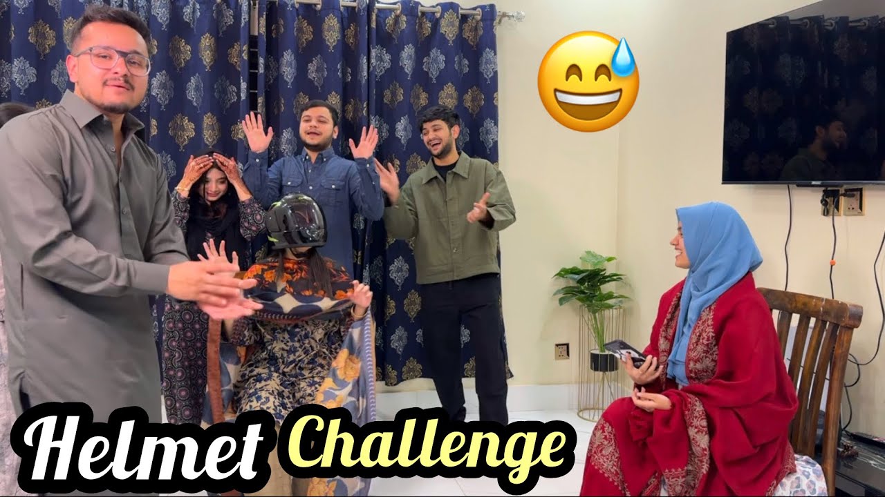 Guess the person|who hit the helmet|part 2😂|with family♥️