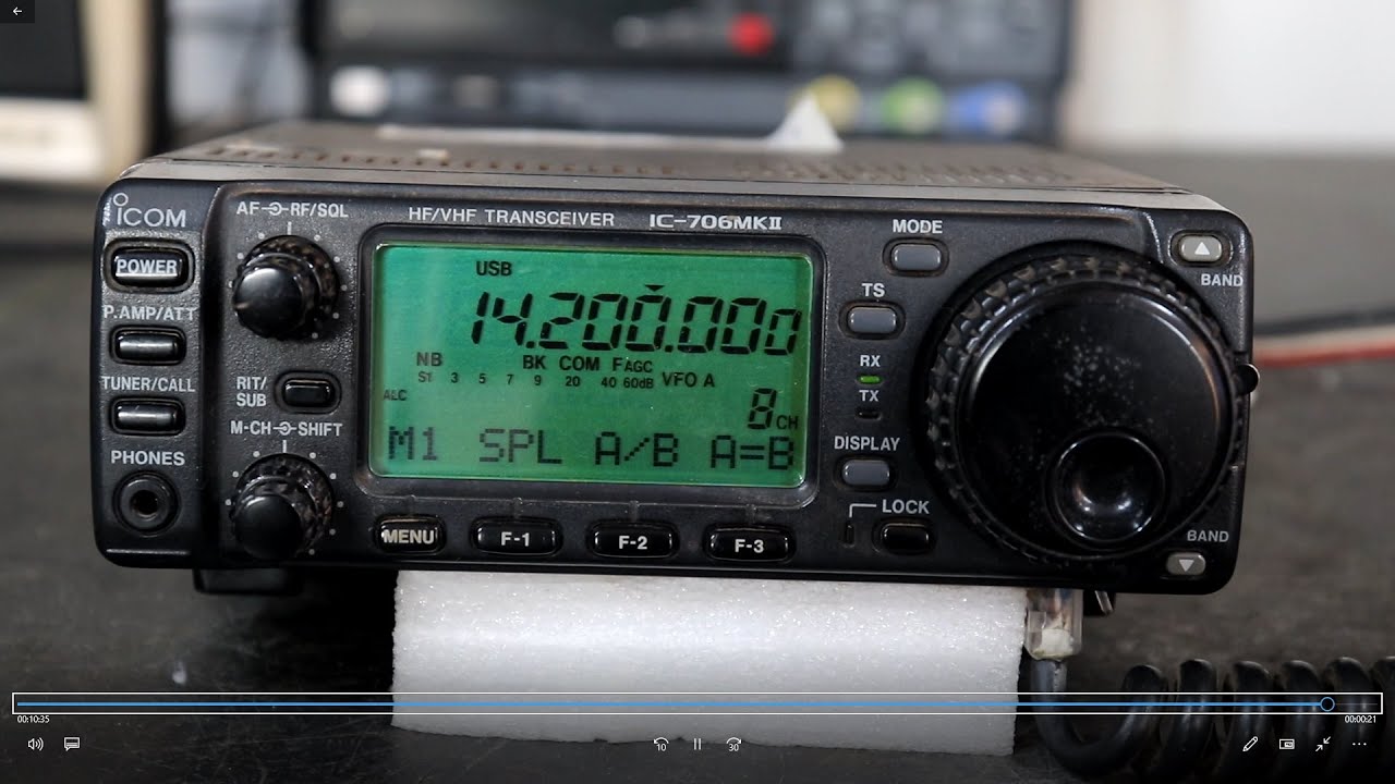 SLS RADIO SERVICE: IC-706MKII, SUBSTITUIÇÃO DA PELICULA DO DISPLAY E REVISÃO GERAL.