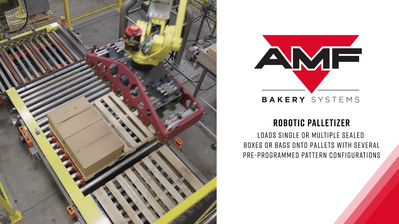 Robotic Palletizer for Post-Packaging Distribution of Baked Goods
