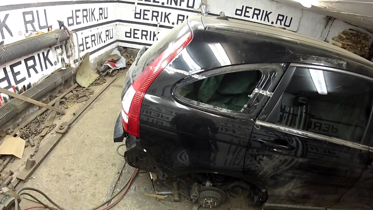 Кузовной ремонт. Покраска авто. Могилёв. 3 часть. Хонда CRV