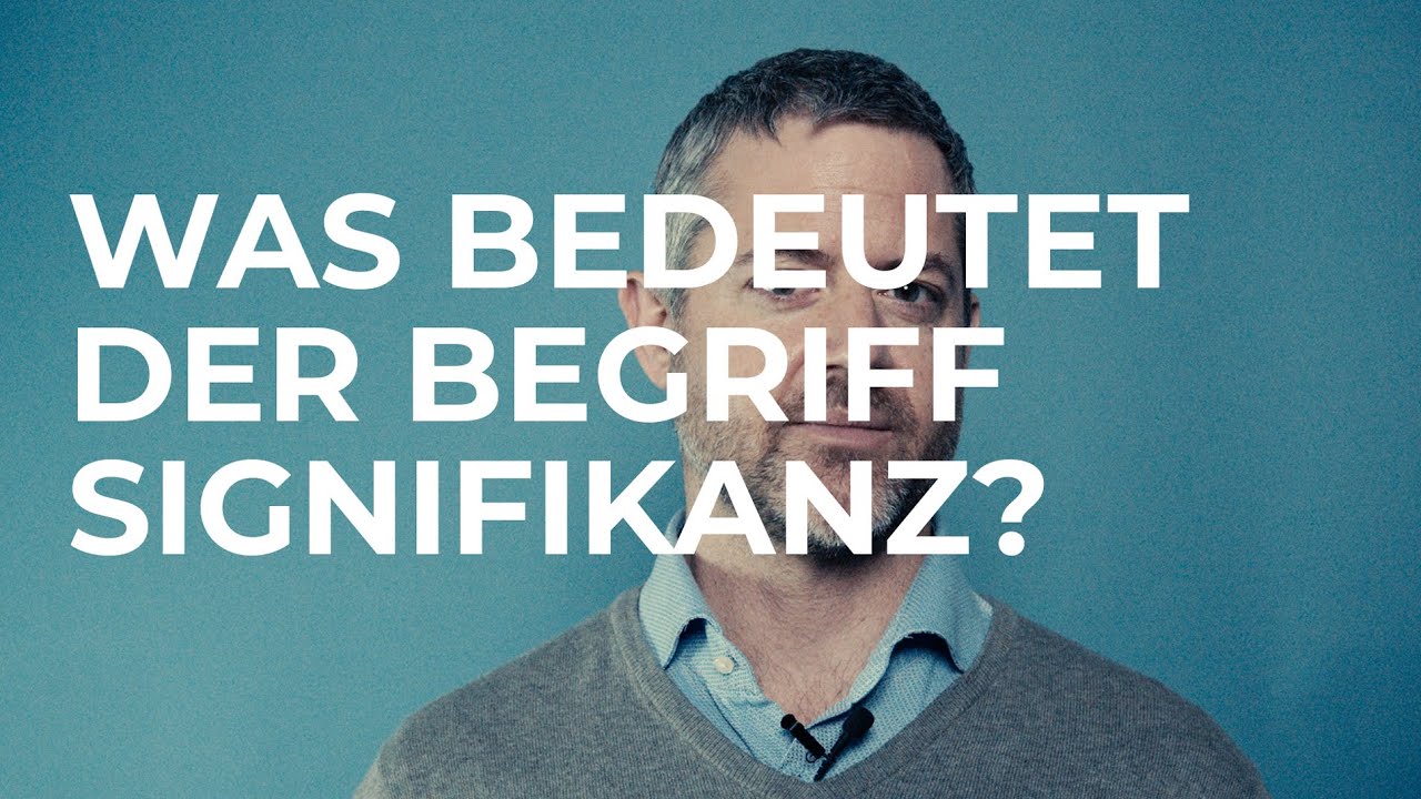 Was bedeutet der Begriff Signifikanz? SCIENCE IN A MINUTE by SSPH+