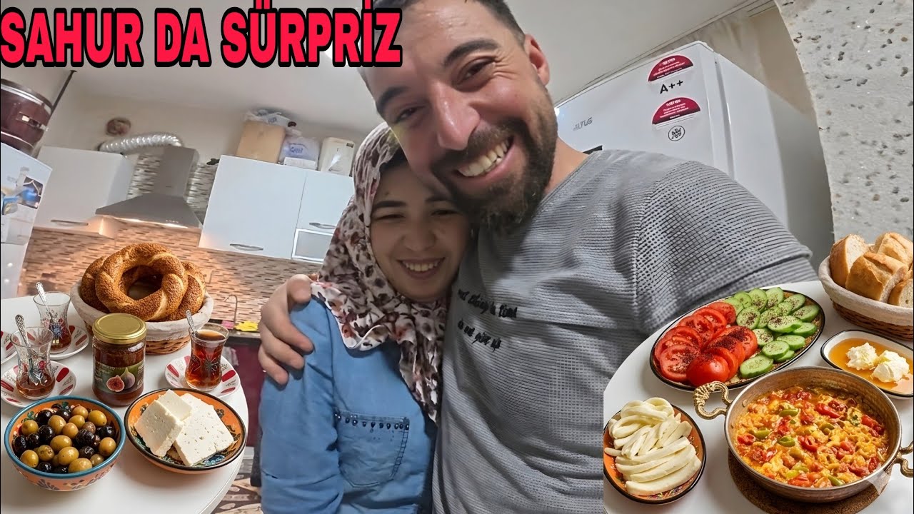 SAHUR SOFRASINA SÜPRİZ..HANIMLARA SOFRA KURDUM..KOLAY DEĞİLMİŞ..HER ŞEY DAĞILDI