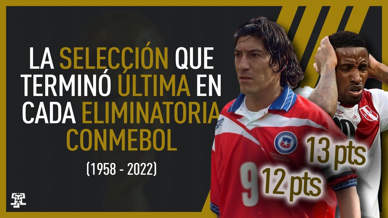 La SELECCIÓN que TERMINÓ ÚLTIMA en CADA ELIMINATORIA de CONMEBOL (1958-2022)